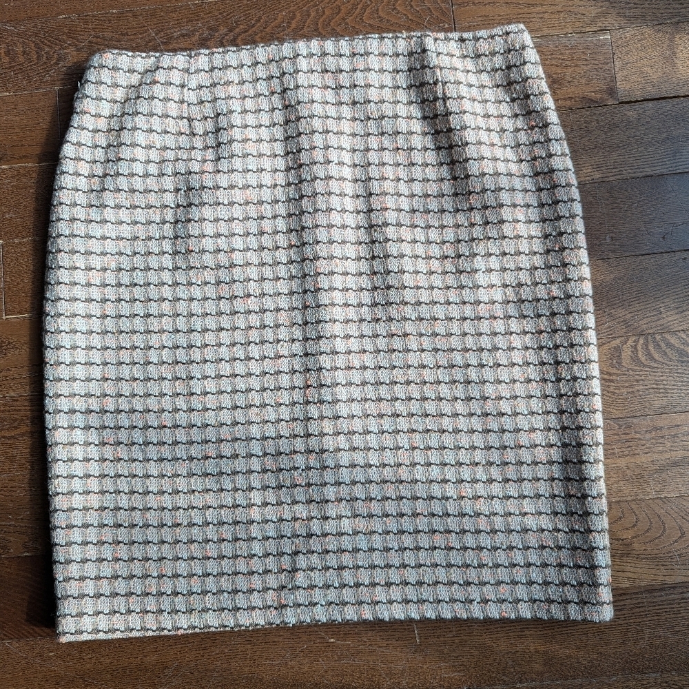 Peter Nygard Wool Blend Women's Mini Skirt Office Carrier Waffle Knit Tight Knit